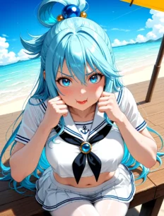 Aqua hentai ai SFW preview 15