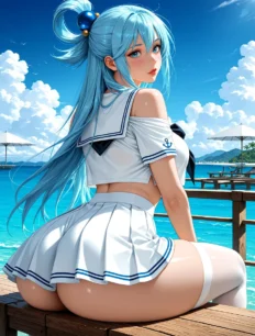 Aqua hentai ai SFW preview 17