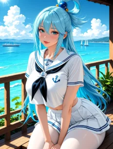 Aqua hentai ai SFW preview 20