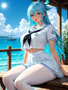 Aqua hentai ai SFW preview 21