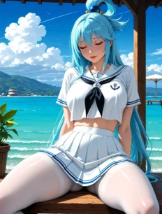 Aqua hentai ai SFW preview 22