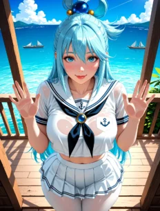 Aqua hentai ai SFW preview 7
