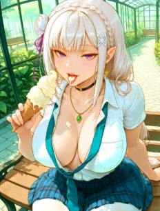 Emilia hentai ai SFW preview 21