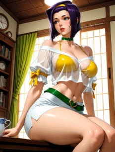 Faye Valentine hentai ai SFW preview 16