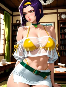 Faye Valentine hentai ai SFW preview 22