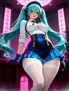Hatsune Miku hentai ai SFW preview 8