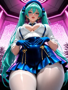 Hatsune Miku hentai ai SFW preview 9