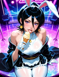 Kuchiki Rukia hentai ai SFW preview 16