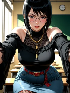 Shizune hentai ai SFW preview 8