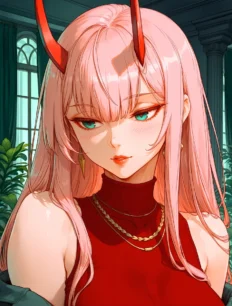 Zero Two hentai ai SFW preview 1