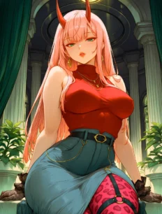 Zero Two hentai ai SFW preview 20