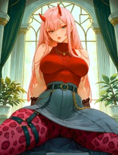 Zero Two hentai ai SFW preview 21