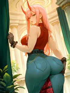 Zero Two hentai ai SFW preview 6