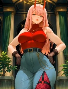 Zero Two hentai ai SFW preview 8