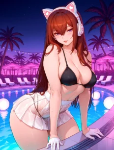 Makise Kurisu hentai ai SFW preview 11