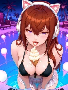 Makise Kurisu hentai ai SFW preview 15