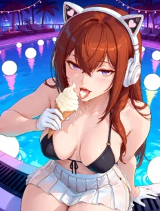 Makise Kurisu hentai ai SFW preview 16