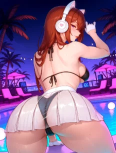 Makise Kurisu hentai ai SFW preview 18