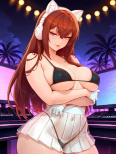 Makise Kurisu hentai ai SFW preview 1