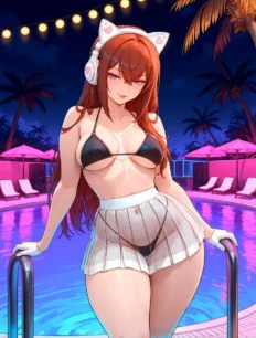 Makise Kurisu hentai ai SFW preview 7