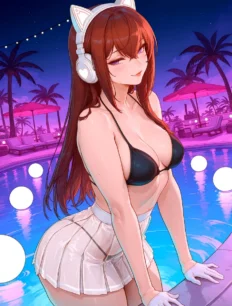 Makise Kurisu hentai ai SFW preview 9