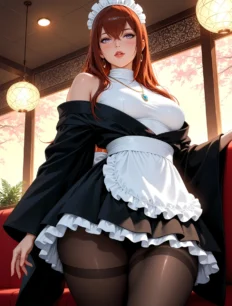 Makise Kurisu hentai ai SFW preview 20