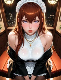 Makise Kurisu hentai ai SFW preview 24