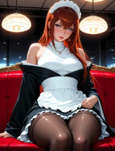 Makise Kurisu hentai ai SFW preview 25