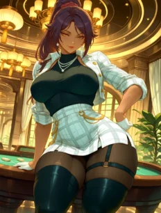 Shihouin Yoruichi hentai ai SFW preview 5