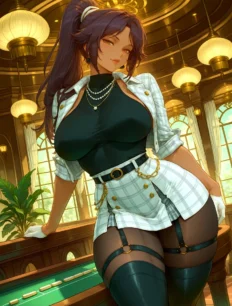 Shihouin Yoruichi hentai ai SFW preview 6