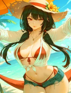 Tokisaki Kurumi hentai ai SFW preview 14