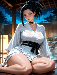 Yaoyorozu Momo hentai ai SFW preview 1