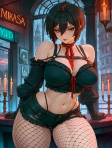 Mikasa Ackerman hentai ai SFW preview 14