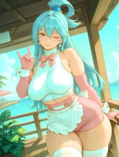 Aqua hentai ai SFW preview 11