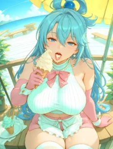Aqua hentai ai SFW preview 3