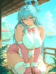 Aqua hentai ai SFW preview 5