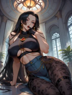 Boa Hancock hentai ai SFW preview 17