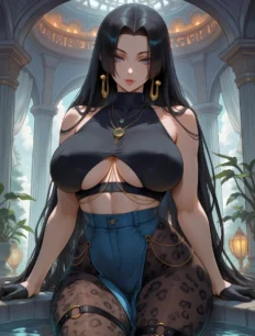 Boa Hancock hentai ai SFW preview 1