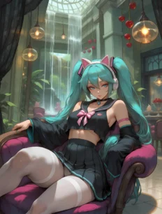 Hatsune Miku hentai ai SFW preview 10