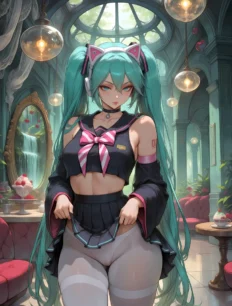 Hatsune Miku hentai ai SFW preview 12
