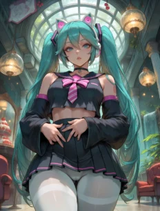 Hatsune Miku hentai ai SFW preview 1