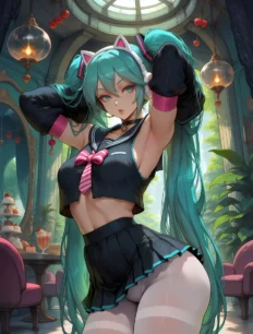 Hatsune Miku hentai ai SFW preview 21