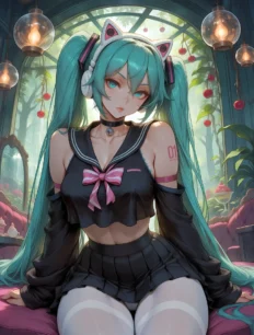 Hatsune Miku hentai ai SFW preview 3