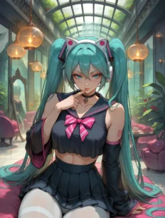 Hatsune Miku hentai ai SFW preview 4