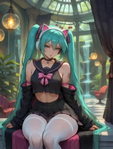 Hatsune Miku hentai ai SFW preview 6