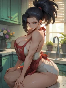 Yaoyorozu Momo hentai ai SFW preview 4