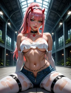 Zero Two hentai ai SFW preview 6