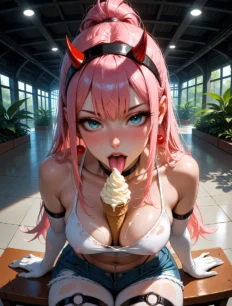 Zero Two hentai ai SFW preview 8