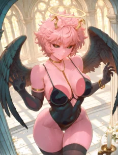 Ashido Mina hentai ai SFW preview 15