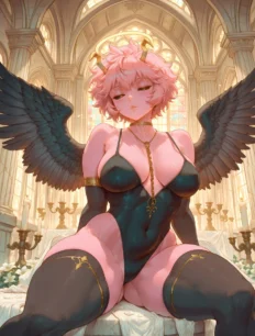 Ashido Mina hentai ai SFW preview 2